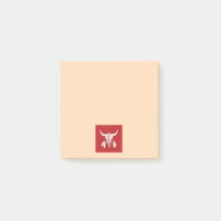 Red Ghost Dance Buffalo tan note pads