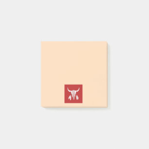 Red Ghost Dance Buffalo tan note pads