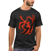 Red ghost falling backwards
