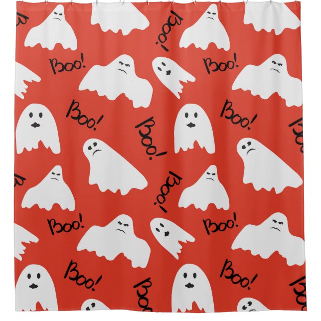 Red Ghosts: Halloween Vintage Pattern (Front)