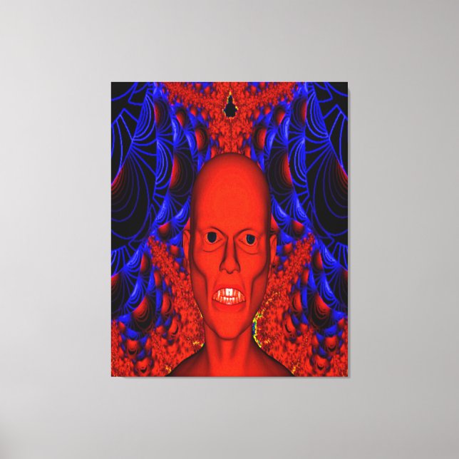 Red Ghoul Canvas Print (Front)