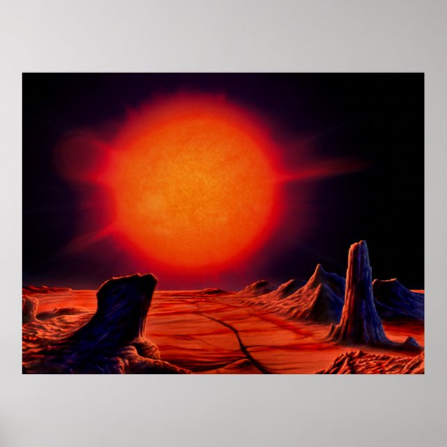 Red giant Sun Poster (Front)