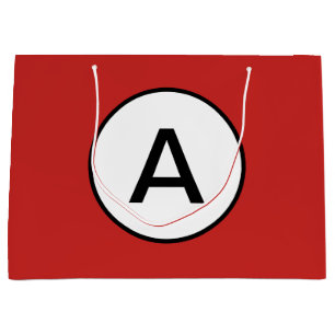RED GIFT BAG CUSTOM CUSTOM INITIAL