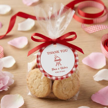 Red Gingham Baby Q Barbecue Cookout Baby Shower
