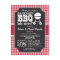 Red Gingham BBQ Baby Shower Invitation