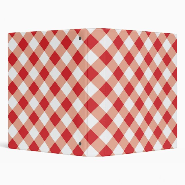 Red Gingham Binder (Background)