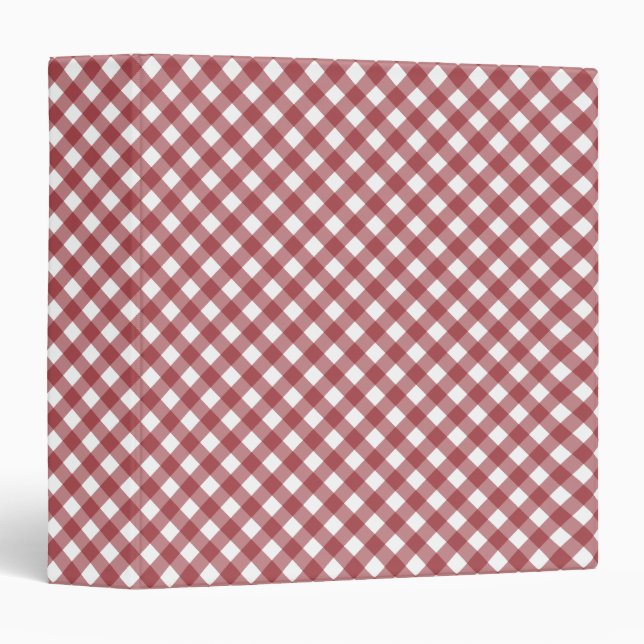 Red Gingham  Binder (Front/Spine)