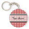 Red Gingham Keychain