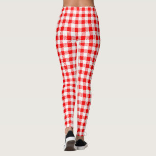 Red Gingham Leggings