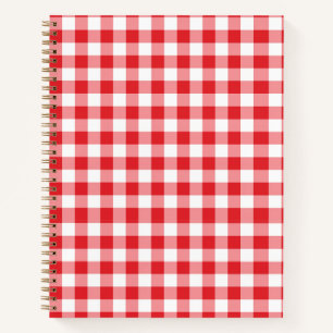 Red Gingham Notebook