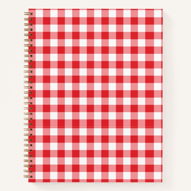 Red Gingham Notebook (Front)