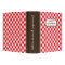 Red gingham pattern personalized recipe book