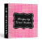 Red Gingham recipe binder | personalized cook book