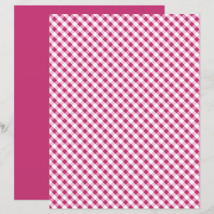 Red Gingham Scrapbook Paper