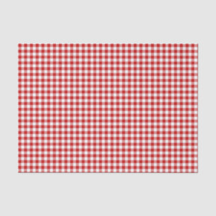 Red Gingham Tissue Paper