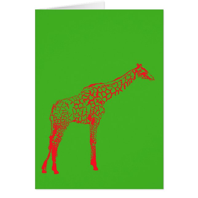 Red Giraffe Stencil (Front)