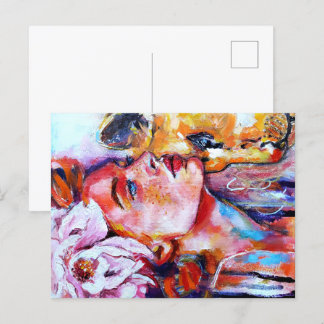 Red Girl by LenaTerzi Postcard