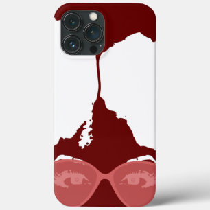 red Girl with Afro with Pink Sunglasses iPhone 13 Pro Max Case