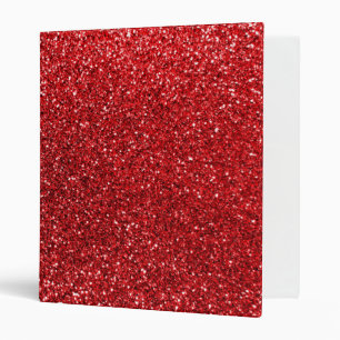 Red glitter binder