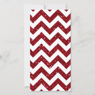 Red Glitter Chevron Pattern