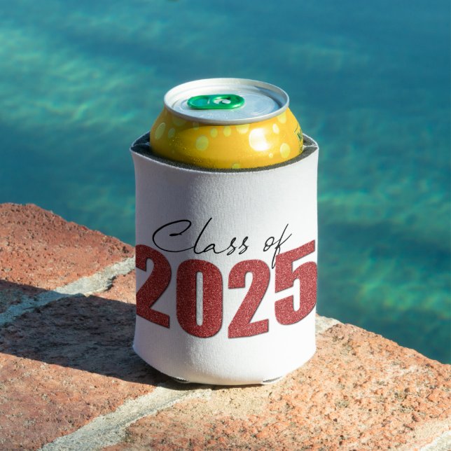 Red Glitter Class of 2025 Can Cooler (In Situ Pool)