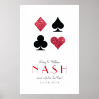 Red Glitter Destiny Las Vegas Wedding Anniversary