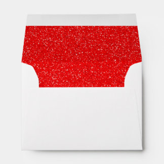 red glitter envelope