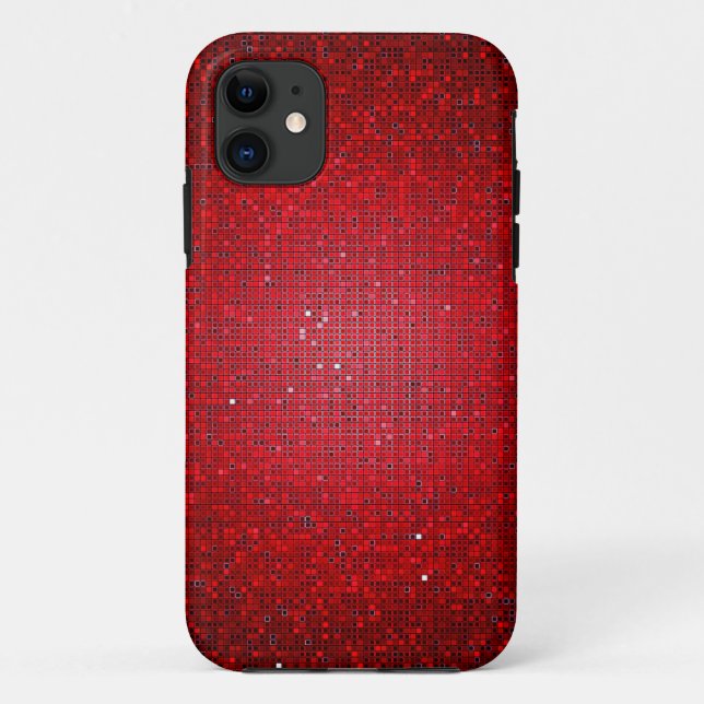 Red Glitter iPhone 5 Mate Barely There™ Case (Back)