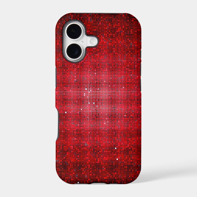 Red Glitter iPhone 5 Mate Barely There™ Case (Back)