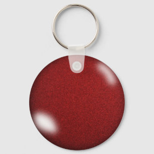 Red Glitter  Keychain