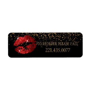 Red Glitter Lips - Reorder
