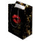 Red Glitter Lipstick and Gold Marble - Thank You