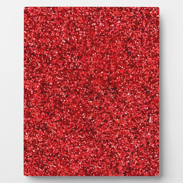 Red Glitter Plaque (Front)