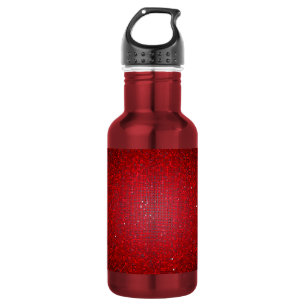 Red Glitter Sequin Disco 32. oz. 532 Ml Water Bottle