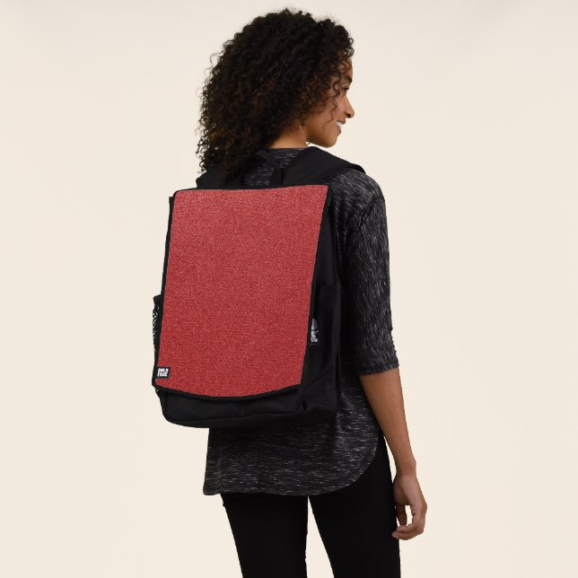 Red Glitter, Sparkle, Glitter Background Backpack (Worn)
