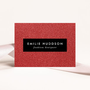 Red Glitter, Sparkle, Glitter Background Business Card