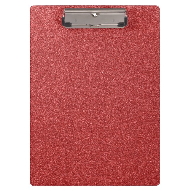 Red Glitter, Sparkle, Glitter Background Clipboard (Front)