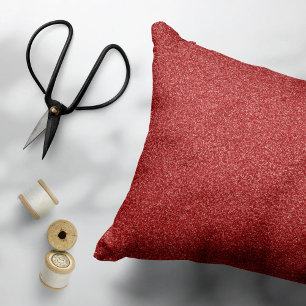Red Glitter, Sparkle, Glitter Background Pillowcase