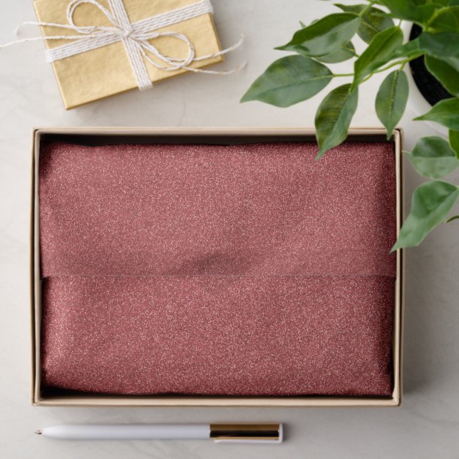 Red Glitter, Sparkle, Glitter Background Tissue Paper (Gift)