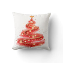 Red Glitter Swirl Christmas Tree