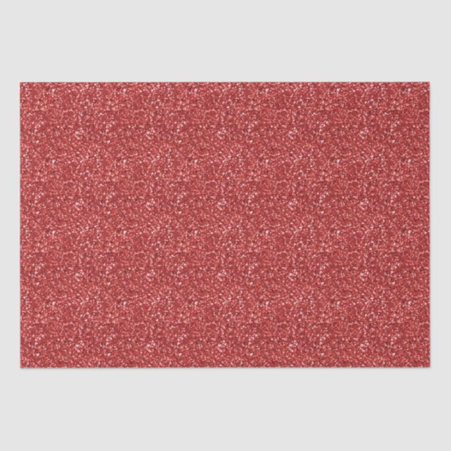 Red Glitter Tissue Paper (Front)