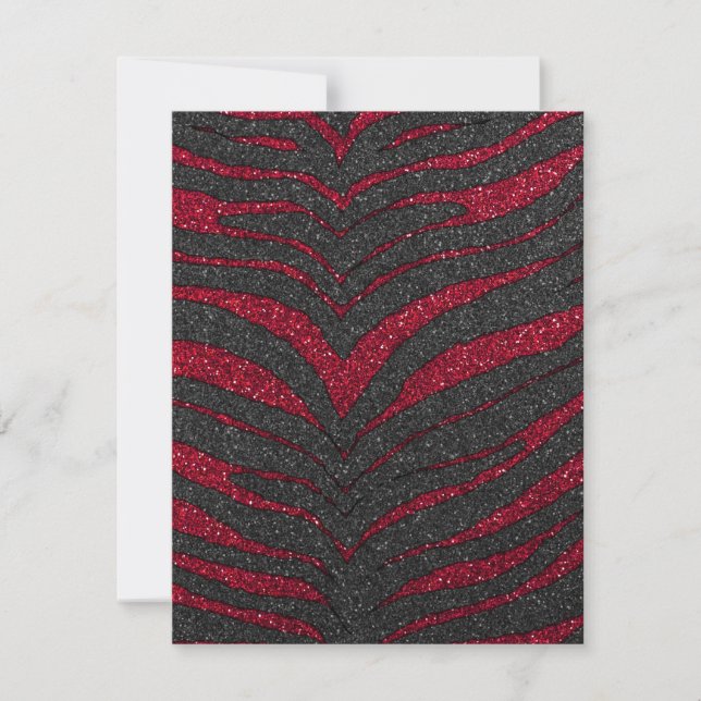 Red Glitter Zebra Print (Front)
