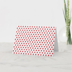 Red glitters stars card
