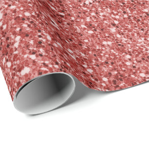 Red Glitz Glitter      Wrapping Paper
