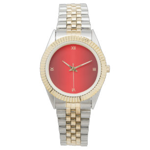 Red Glow Gold Numeral Watch
