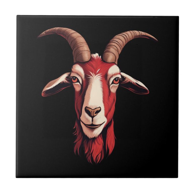 Red Goat Tile (Front)