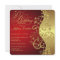 Red & Gold 50th Birthday Party Invitation