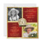 Red Gold Birthday Invitations Then & Now 2 Photos