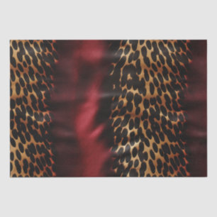 Red Gold Black Cowhide Tissue Paper