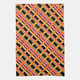 Red Gold Black Kitchen Towel